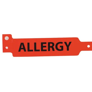 Alert Bands, Allergy, Red