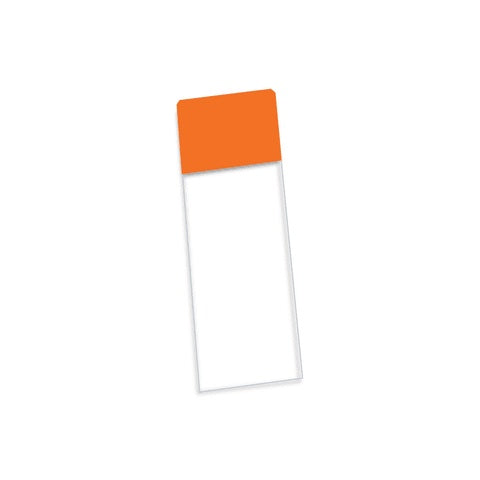 Color Premium Slides • 25mm x 75mm, Safety Corners • Orange