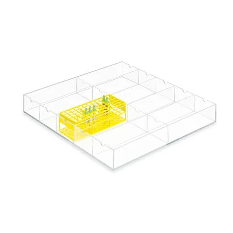 10-Place Rack • Holds 600-900 tubes • 21.5"W x 20"L x 2.5"H