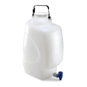 Carboy, Rectangular with Spigot and Handle, HDPE • 20L