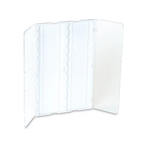 SlideFolder™ • Holds 20 • 11.5"L x 7.5"W x 0.5"H, White