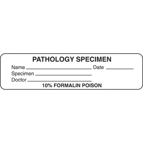 Marketlab Miscellaneous Medication Label Tape, Pathology Specimen Label, White