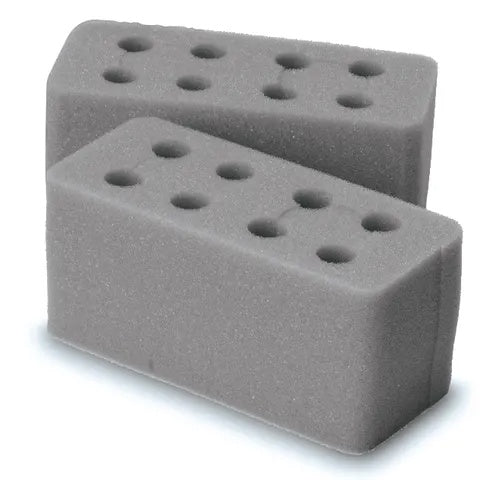 Urine Cup Foam Rack • 2.75"W x 6"L x 2.5"H • Holds Two 90mL or 120mL Cups