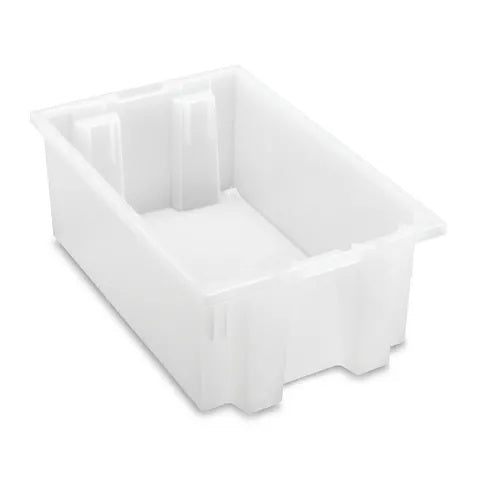 Nesting and Stacking Totes 11"W x 18"L x 6"H • Semi Clear