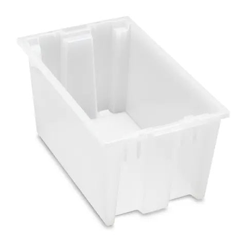 Nesting and Stacking Totes 11"W x 18"L x 9"H • Semi Clear