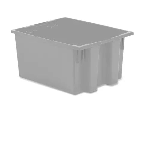 Nesting and Stacking Totes 15.5"W x 19.5"L x 10"H • Gray