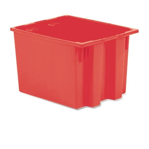 Nesting and Stacking Totes 15.5"W x 19.5"L x 13"H • Red