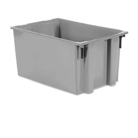 Nesting and Stacking Totes 19.5"W x 29.5"L x 15"H •Gray