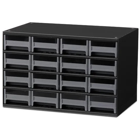 Durable Benchtop Cabinet, 16-Drawer