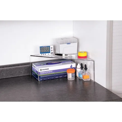 Marketlab Benchtop Corner Storage Shelf • 12"W x 12"L x 5.25"H