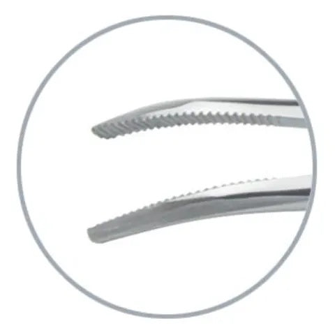 Kelley Hemostatic Forceps, Curved Tip