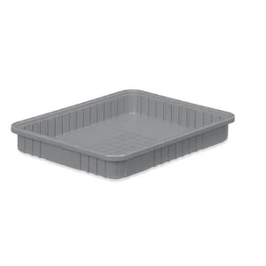 Dividable Storage Box, 22.5"L x 17.5"W x 3"H • Gray