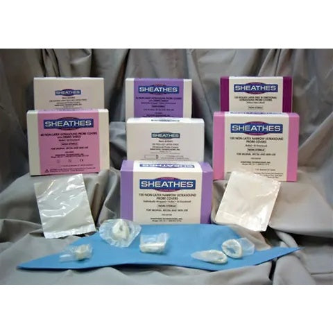 Non-Latex Ultrasound Probe Covers with Debris Shield, Non-sterile Box of 40