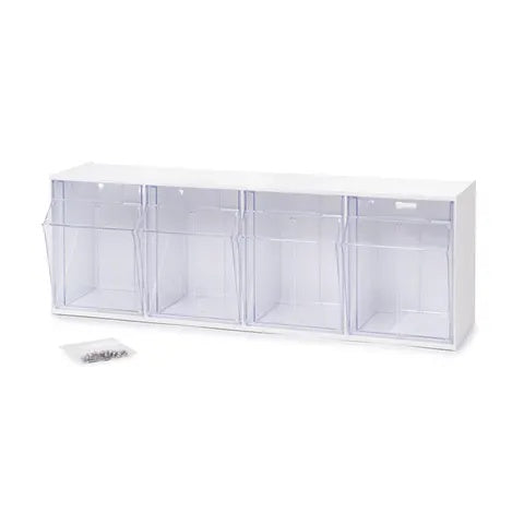 Phlebotomy Replenishment Station Accessories, 4-Multi Bin Unit with Fasteners