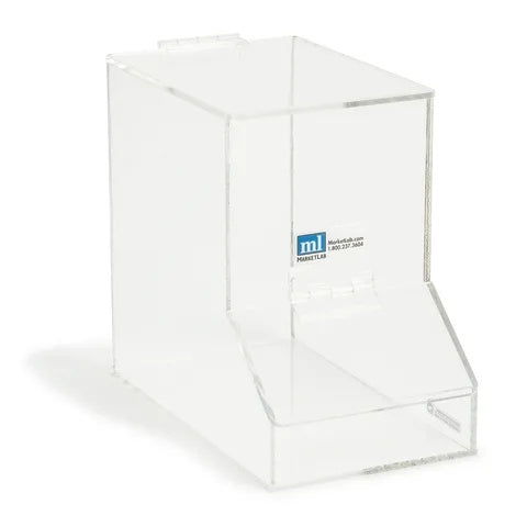 Acrylic Dispensing Bin, Large • 7"W x 12"D x 10.5"H