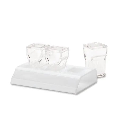 Staining Station with 3 Coplin Jars • 6"W x 8.75"L x 1.75"H