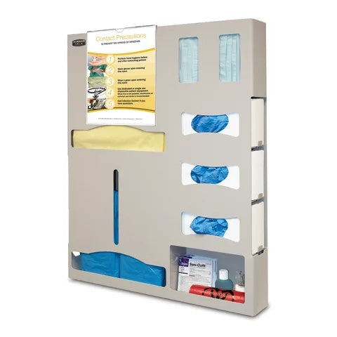 Bowman Double Gown Station with Sign Holder, ABS • 25.11"W x 4.35"D x 30.85"H