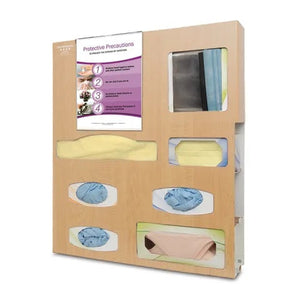 Bowman Isolation Station with Sign Holder, ABS • Maple • 23.38"W x 5.08"D x 26.85"H