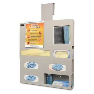 Bowman Isolation Station with Sign Holder & Hanger, ABS • Beige • 23.38"W x 5.4"D x 36.51"H
