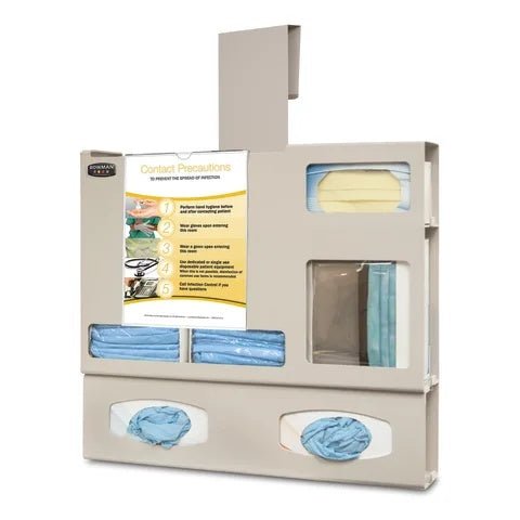 Bowman ABS Bulk Double Glove Isolation Station, With Hanger • 23.5"W x 7.63"D x 30.43"H