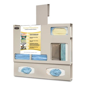 Bowman ABS Bulk Double Glove Isolation Station, With Hanger • 23.5"W x 7.63"D x 30.43"H