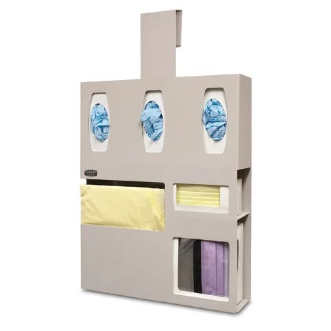 Bowman ABS Double Mask Isolation Station, With Hanger • 20.05"W x 7.3"D x 36.16"H