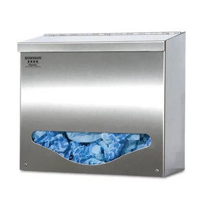 Top & Front Dispensing Bulk Dispenser, Single • Short • Stainless • 12.21"W x 5.76"D x 11.13"H