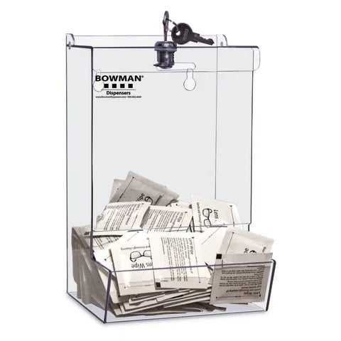 BOWMAN® Bulk Dispenser • Locking with Catch Tray