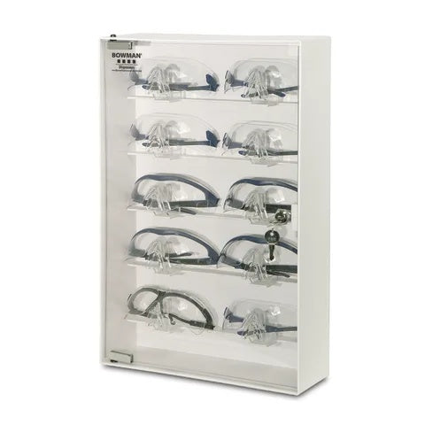 Bowman ABS Locking Safety Glass Cabinet • 13.5"W x 4.13"D x 20"H