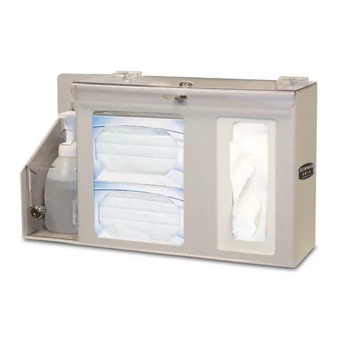 Bowman ABS Double Lock Hygiene Station , 17.5"W x 5"D x 10"H