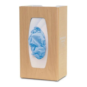 Single Glove Box Dispenser • 5.75"W x 4"D x 10.13"H, Maple