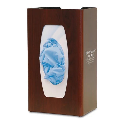 Single Glove Box Dispenser • 5.75"W x 4"D x 10.13"H, Cherry