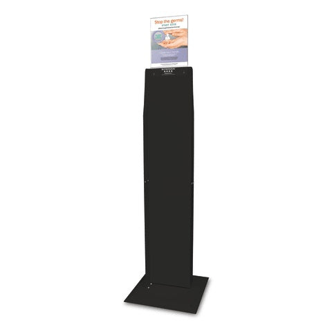 Bowman Black Dual-Sided Floor Stand with Sign Holder • 17"W x 17"D x 52.96"H