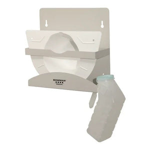 Bowman Aluminum Bedpan/Urinal Dispenser • 12.33"W x 4.66"D x 12"H