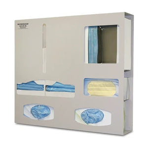 Bowman Aluminum Double Glove Isolation Station • 22.75"W x 4.58"D x 20.23"H