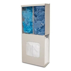 Bowman ABS Small Bulk PPE Station • 12.38"W x 6.51"D x 30.71"H