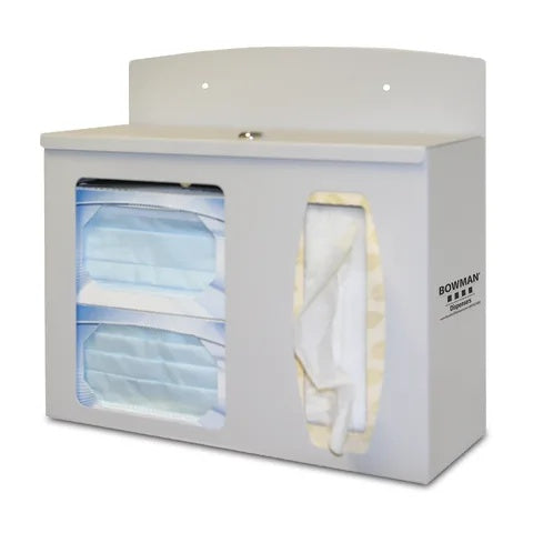 Bowman Locking Hygiene Center without Sanitizer, Steel • 13.65"W x 5.17"D x 11.75"H