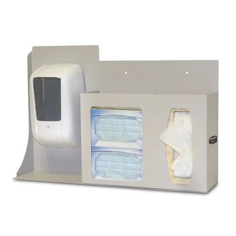 Bowman No-Lock Touchless Hygiene Center, Steel • Beige • No sign