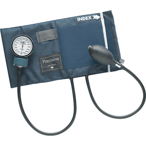 PRECISION ANEROID SPHYGMOMANOMETER WITH BLUE NYLON ADULT CUFF