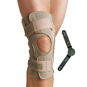 THERMOSKIN RANGE OF MOTION HINGED KNEE WRAP, BEIGE, 5X-LARGE, 26"-27-3/4"