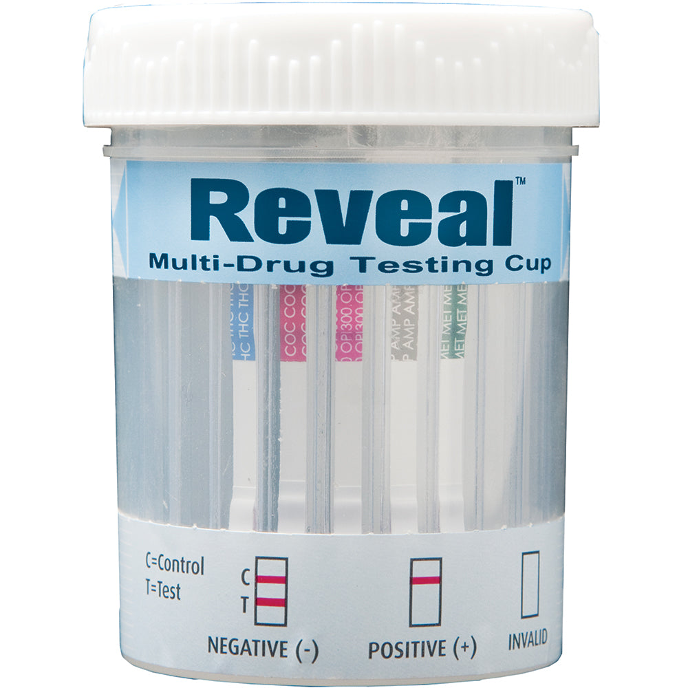REVEAL 5 PANEL DRUG TEST WITH ALCOHOL, FOR IN OFFICE USE, NOT PACKAGED FOR RETAIL