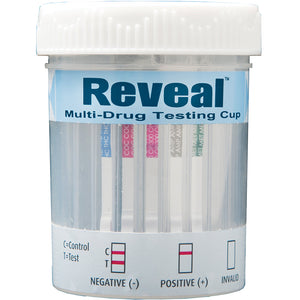 REVEAL 5 PANEL DRUG TEST WITH ALCOHOL, FOR IN OFFICE USE, NOT PACKAGED FOR RETAIL