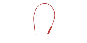 RED RUBBER URETHRAL CATH, 10FR, 16"