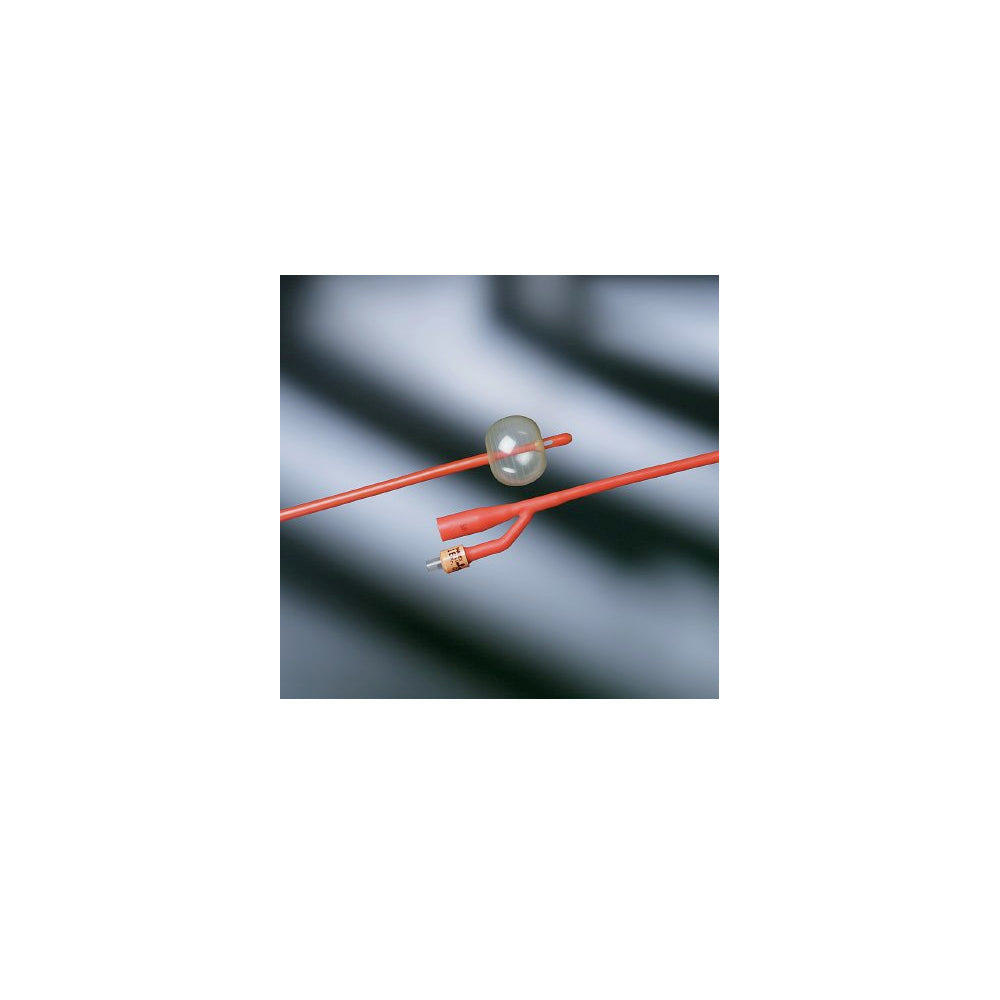 BARD BARDEX LUBRICATH, COUNCIL 2-WAY FOLEY CATHETER, RED RUBBER, 5 CC BALLON, 16 FR