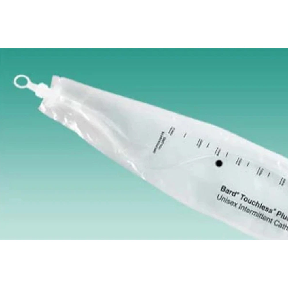 BARD INTERMITTENT CATHETER KIT 14FR, TOUCHLESS PLUS, RED RUBBER, UNISEX, 1100CC COLLECTION CHAMBER, PVI SWABS, LATEX-FREE GLOVES, UNDERPAD