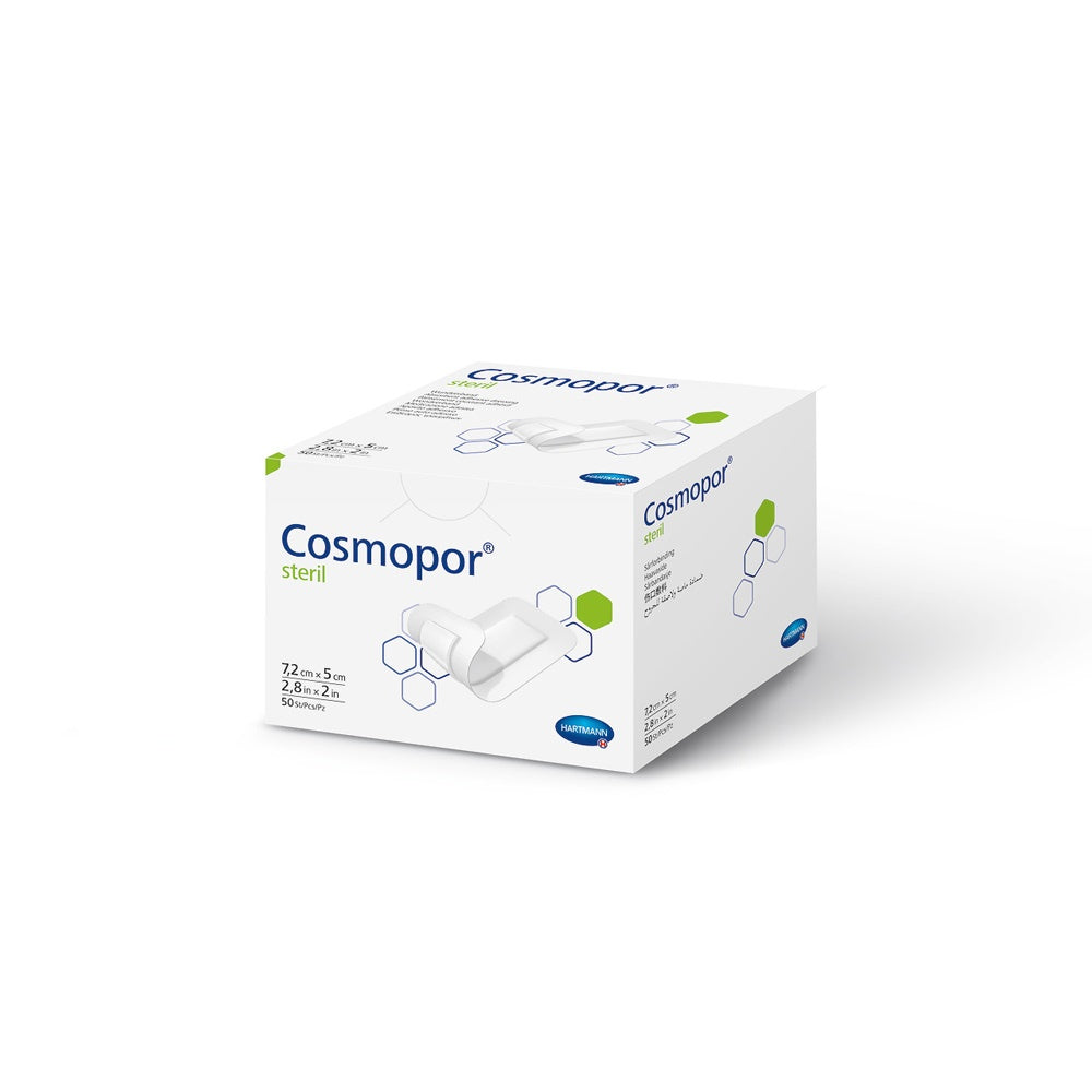 COSMOPOR STERILE ADHESIVE WOUND DRESSINGS 2" X 2.8", 50/BOX
