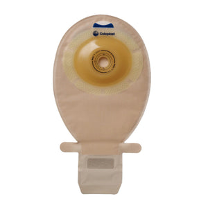 Coloplast sensura convex light, standard wear, easiclose wide outlet pouch with belt tabs, maxi, transparent, with filter, pre-cut 1 1/8 in (28 mm) ,10/box