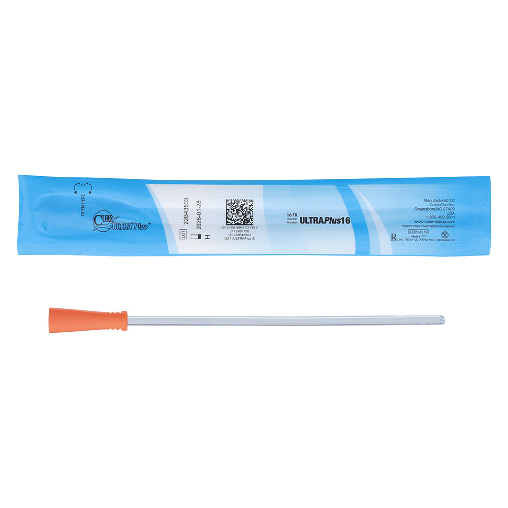 CURE ULTRA PLUS FEMALE, 8", STRAIGHT TIP 16FR