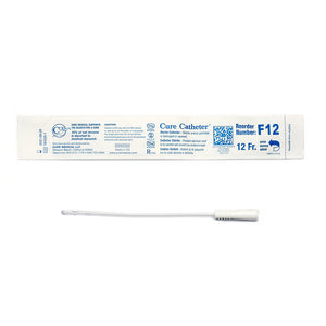 CURE FEMALE STRAIGHT TIP CATHETER 12 FR 6"