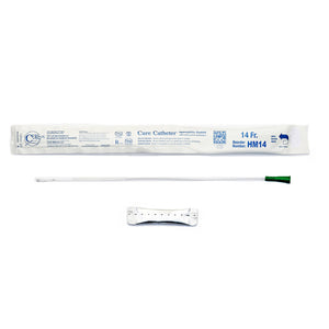 CURE HYDROPHILIC MALE STRAIGHT TIP CATHETER 14 FR 16"